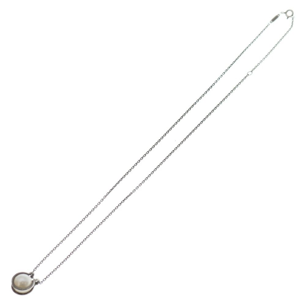 TIFFANY Co ティファニー ハードウェア フレッシュウォーター パール ネックレス ペンダント チェーン シルバー 925