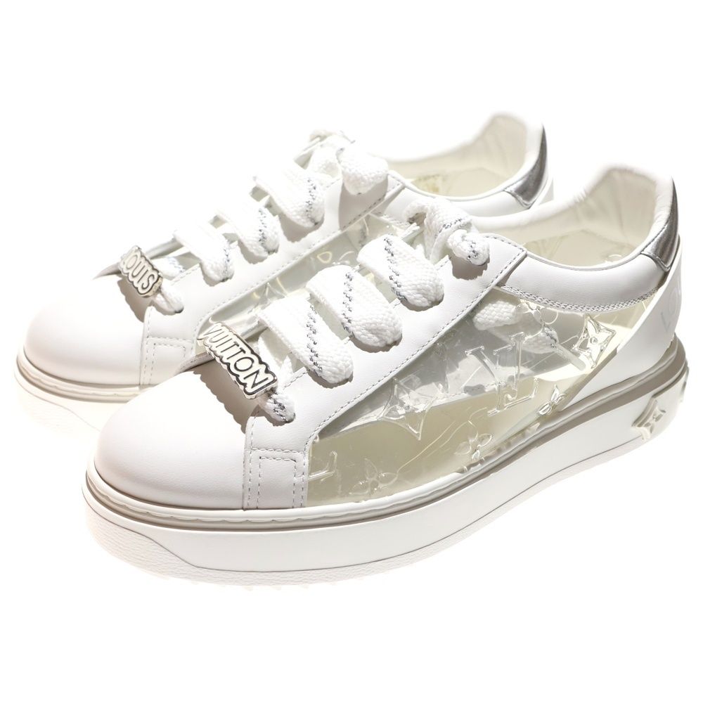 ルイヴィトン タイムアウトライン モノグラム ロゴプレート クリアスニーカー LOUIS VUITTON (ルイヴィトン) 22SS タイムアウトライン モノグラム