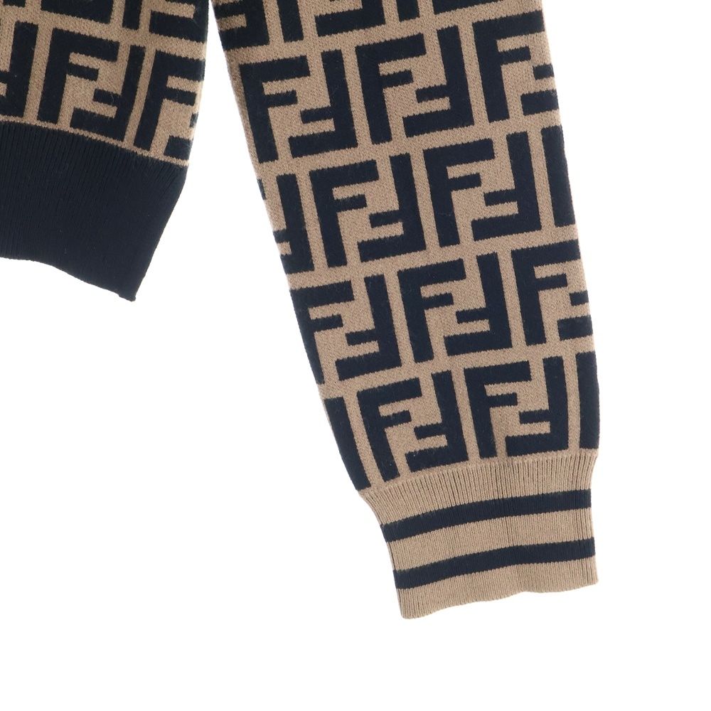 FENDI (フェンディ) ズッカ総柄 レーヨン クルーネック プルオーバー