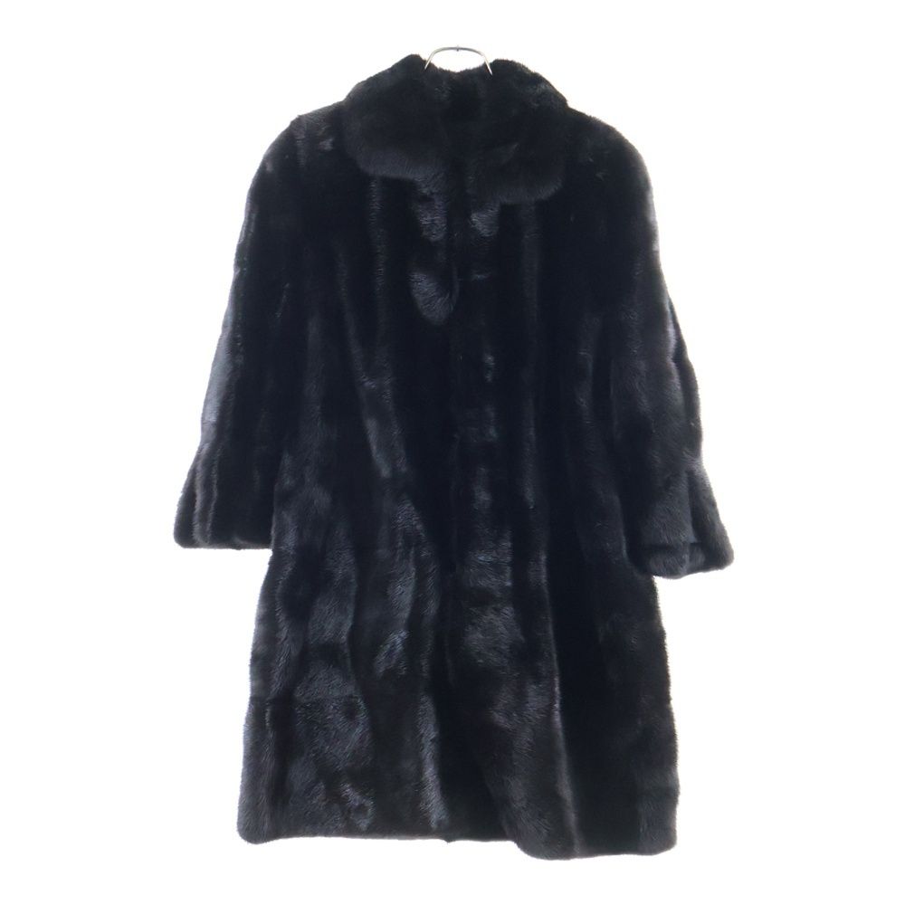 FENDI (フェンディ) ミンクファー フロントフック ステンカラーコート