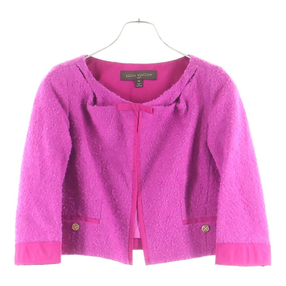 LOUIS VUITTON (ルイヴィトン) 06AW モノグラム ゴールドボタン モヘア