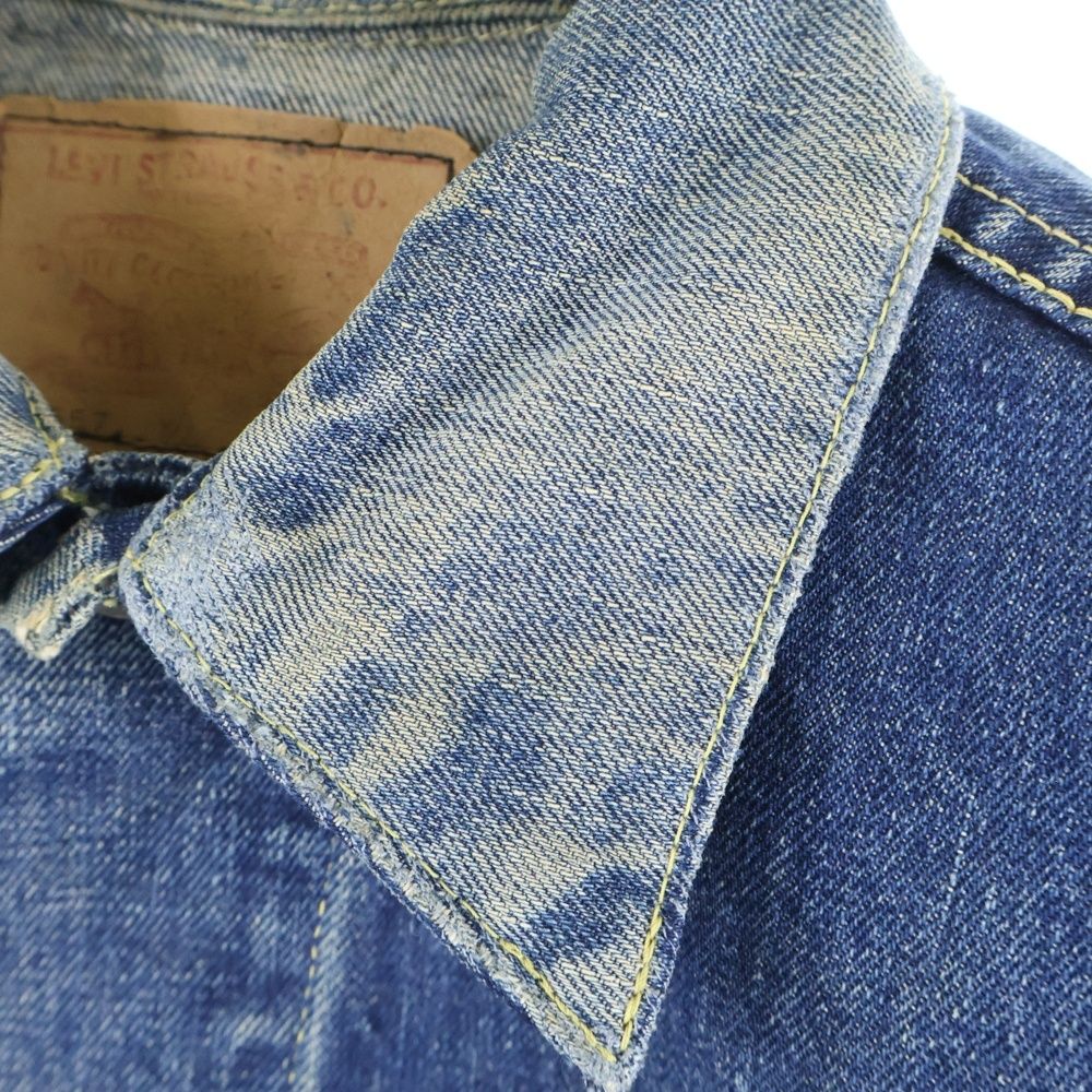 Levi’s / 60s/BIGE/均等V/ボタン裏D/Gジャン/--/デニム/IDG/無地/557 Levi's (リーバイス) 60S VINTAGE 557XX Denim Jacket ヴィンテージ