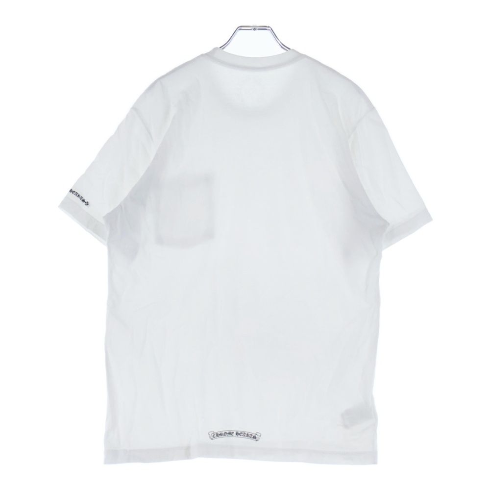 CHROME HEARTS クロムハーツ CH T-SHRT 1 ネックロゴプリント クルーネック 半袖Tシャツ カットソー ホワイト