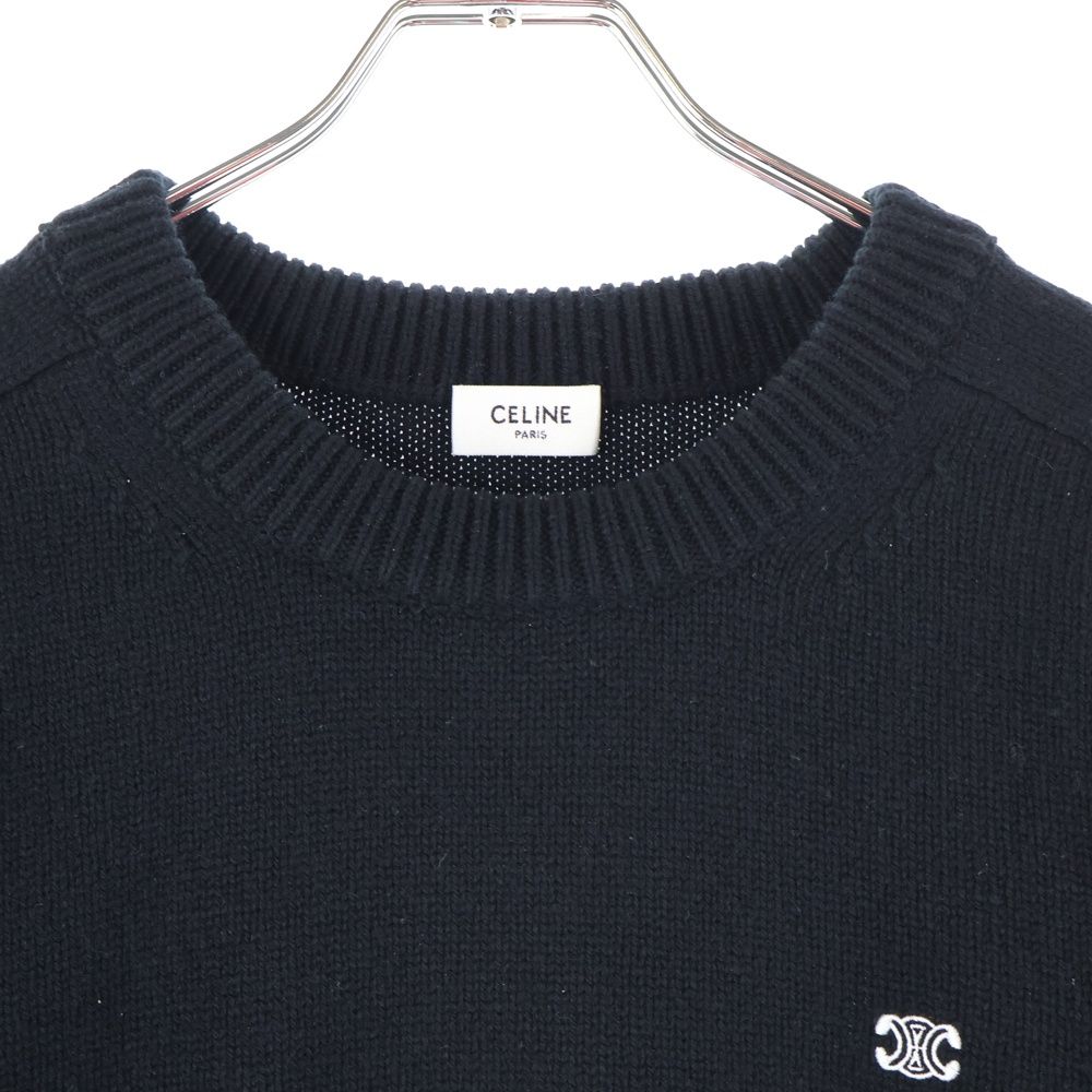 CELINE (セリーヌ) トリリンオフ カシミア クルーネック ニット