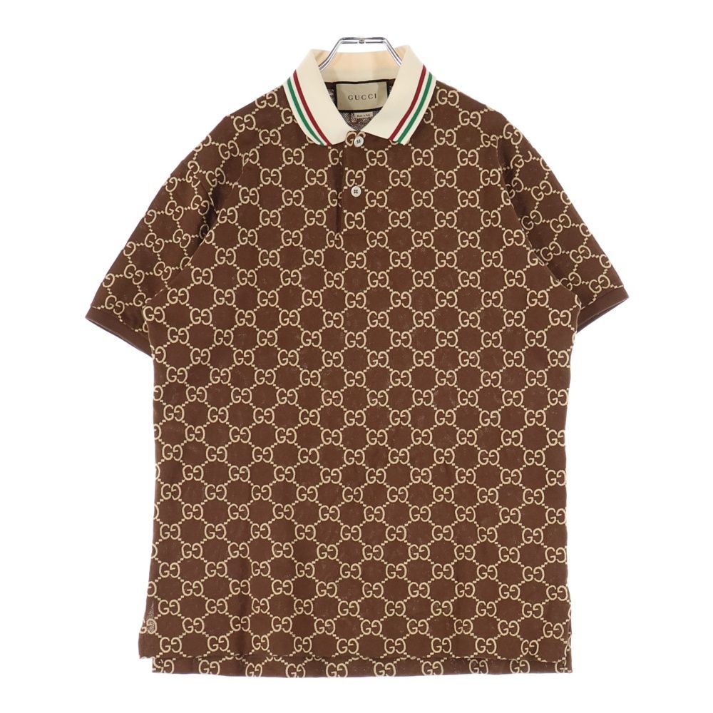 GUCCI グッチ GGストレッチコットンポロシャツ ブラウン 598956 XJB 0 U