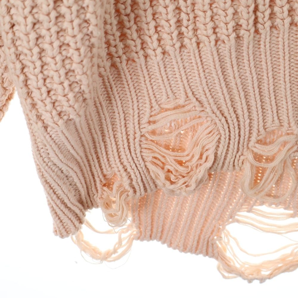 cvtvlist (カタリスト) CRASH KNIT クラッシュ加工 バックモチーフ