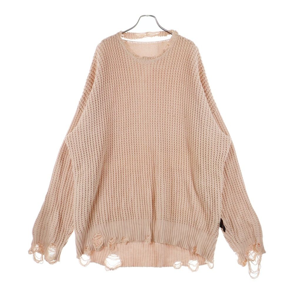 cvtvlist (カタリスト) CRASH KNIT クラッシュ加工 バックモチーフ