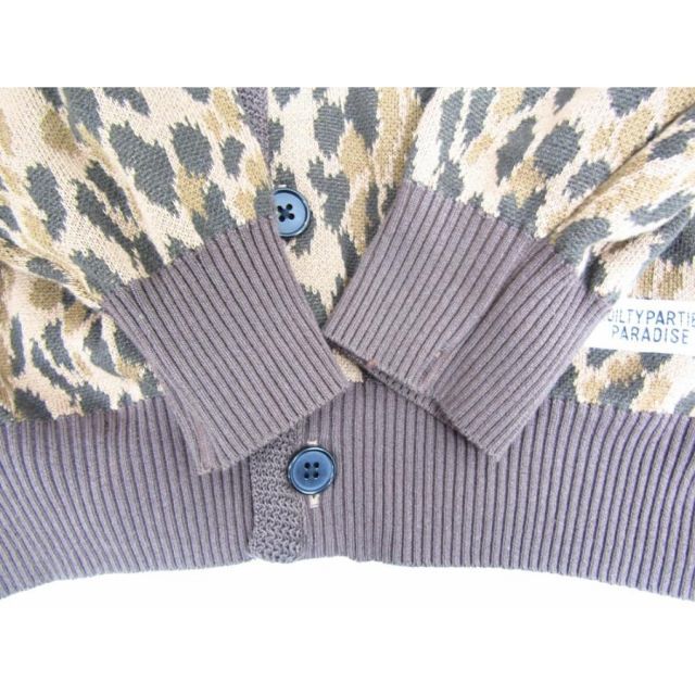 WACKO MARIA ワコマリア LEOPARD JACQUARD CARDIGAN 25SS レオパード