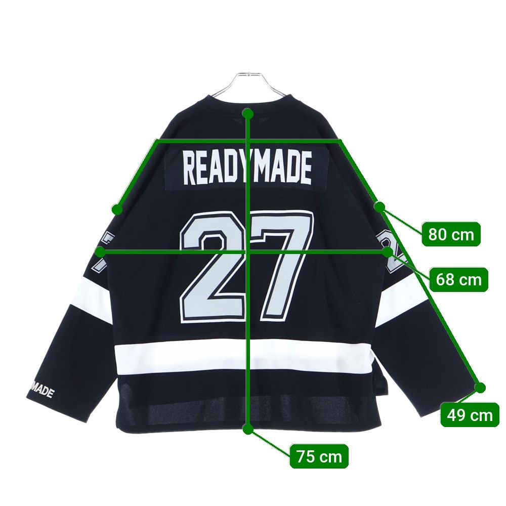 READY MADE (レディメイド) 23SS GAME SHIRT SMILE スマイル刺繍 長袖