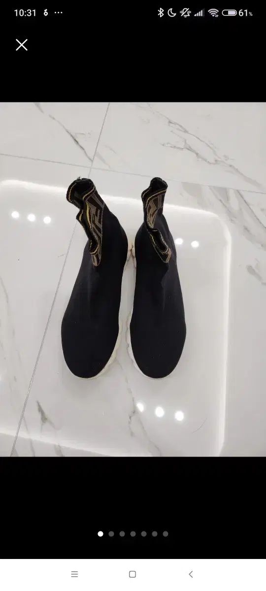 FENDI FF ロゴ ソックス スニーカー ㅡ230 正規