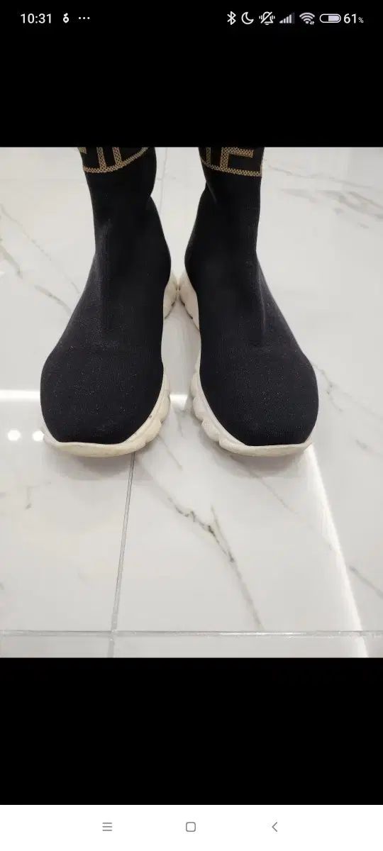 FENDI FF ロゴ ソックス スニーカー ㅡ230 正規