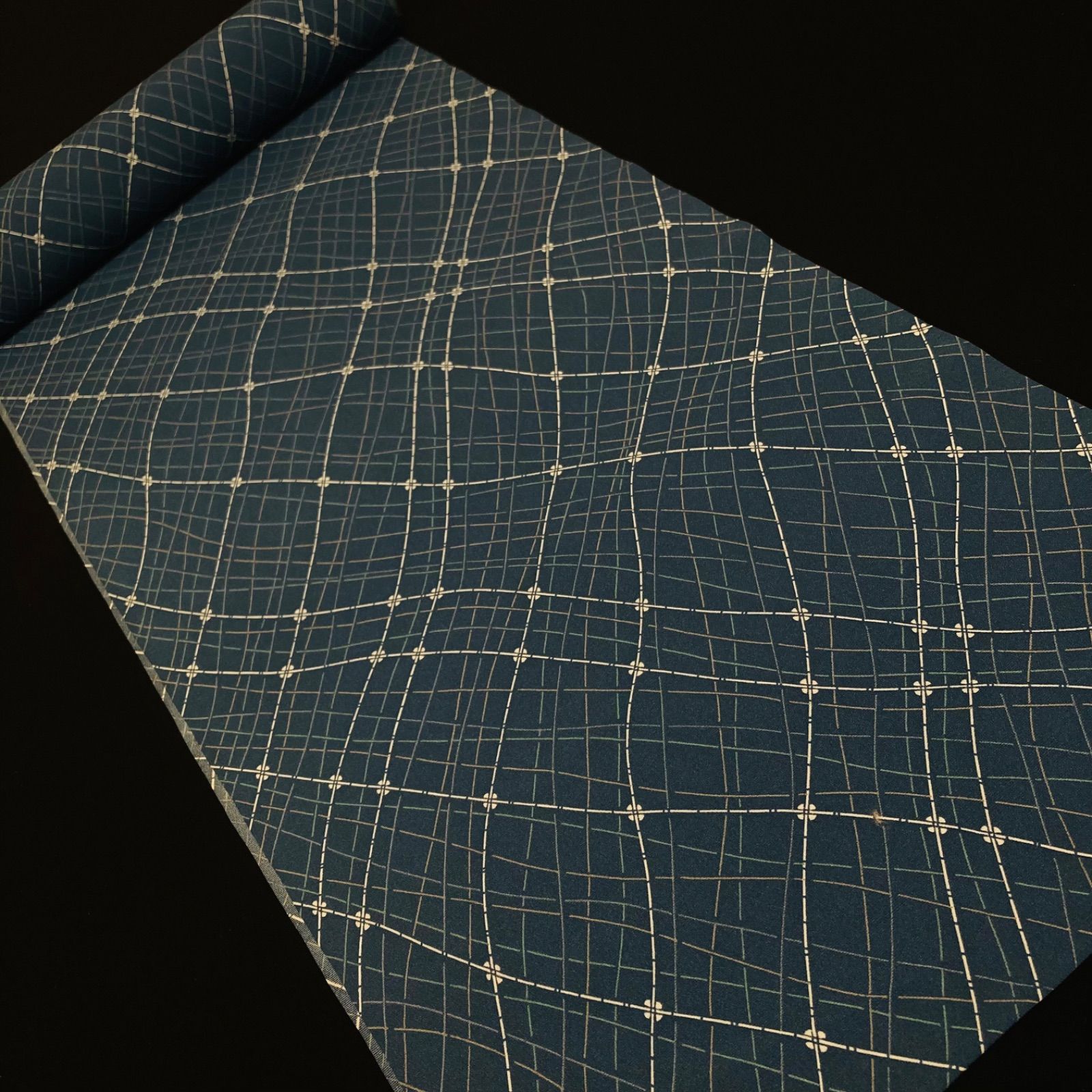 着物と帯オレンジ y 134◾️割と なポリエステル化繊着尺反物5点◾️