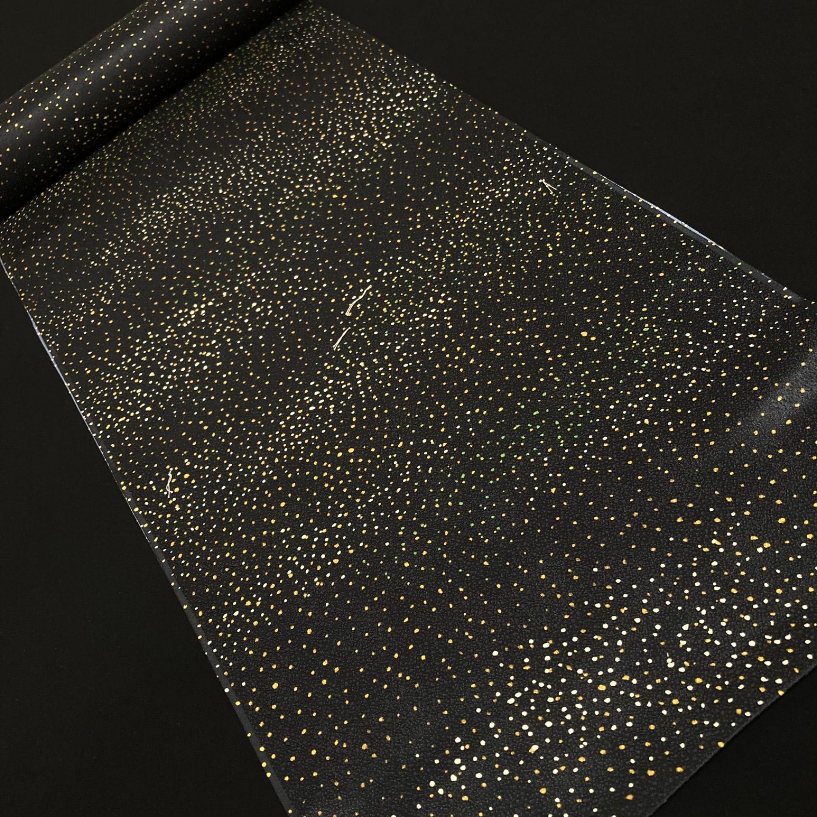 注文 着物と帯オレンジ y134◾️割と綺麗なポリエステル化繊着尺反物5