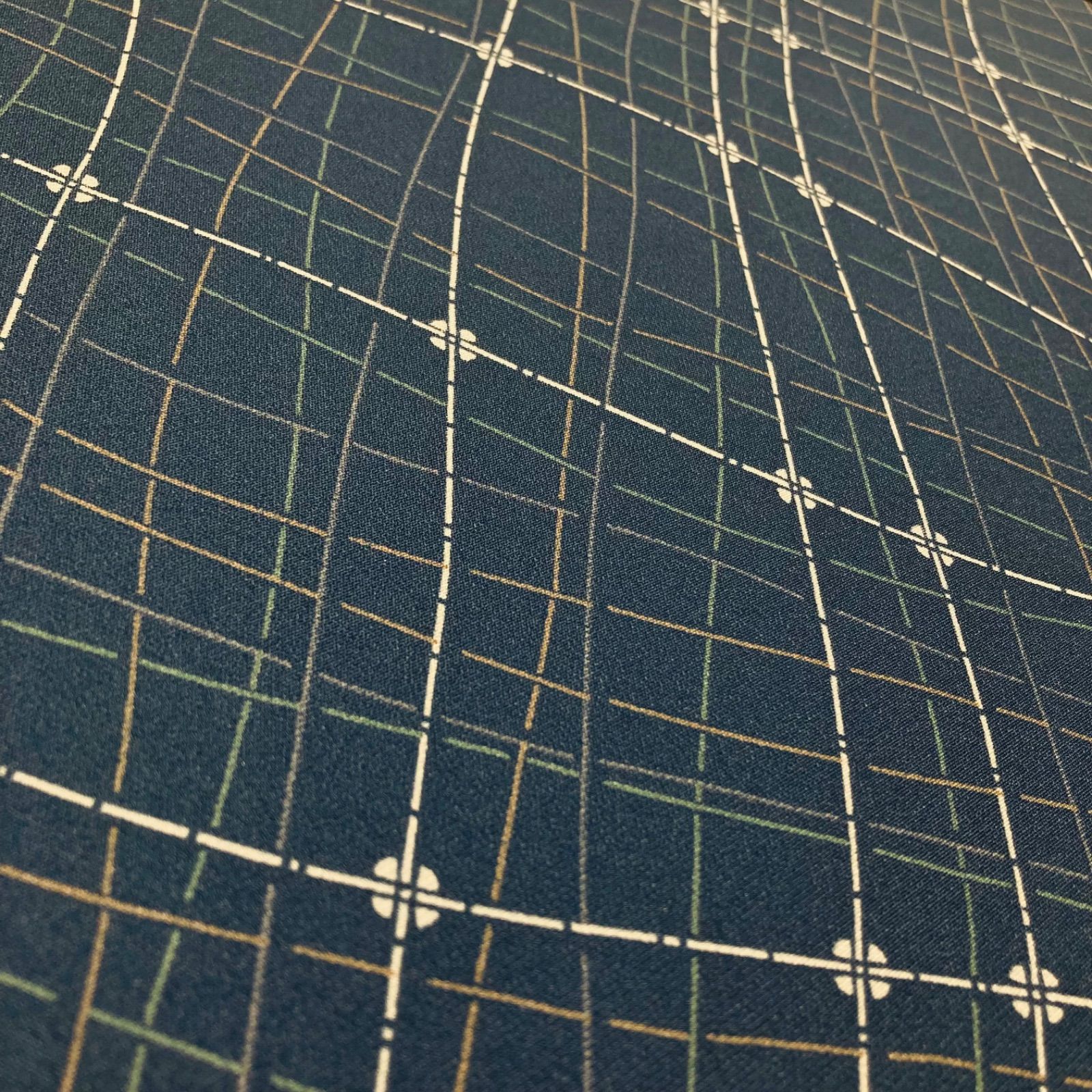 着物と帯オレンジ y134◾️割と綺麗なポリエステル化繊着尺反物5点