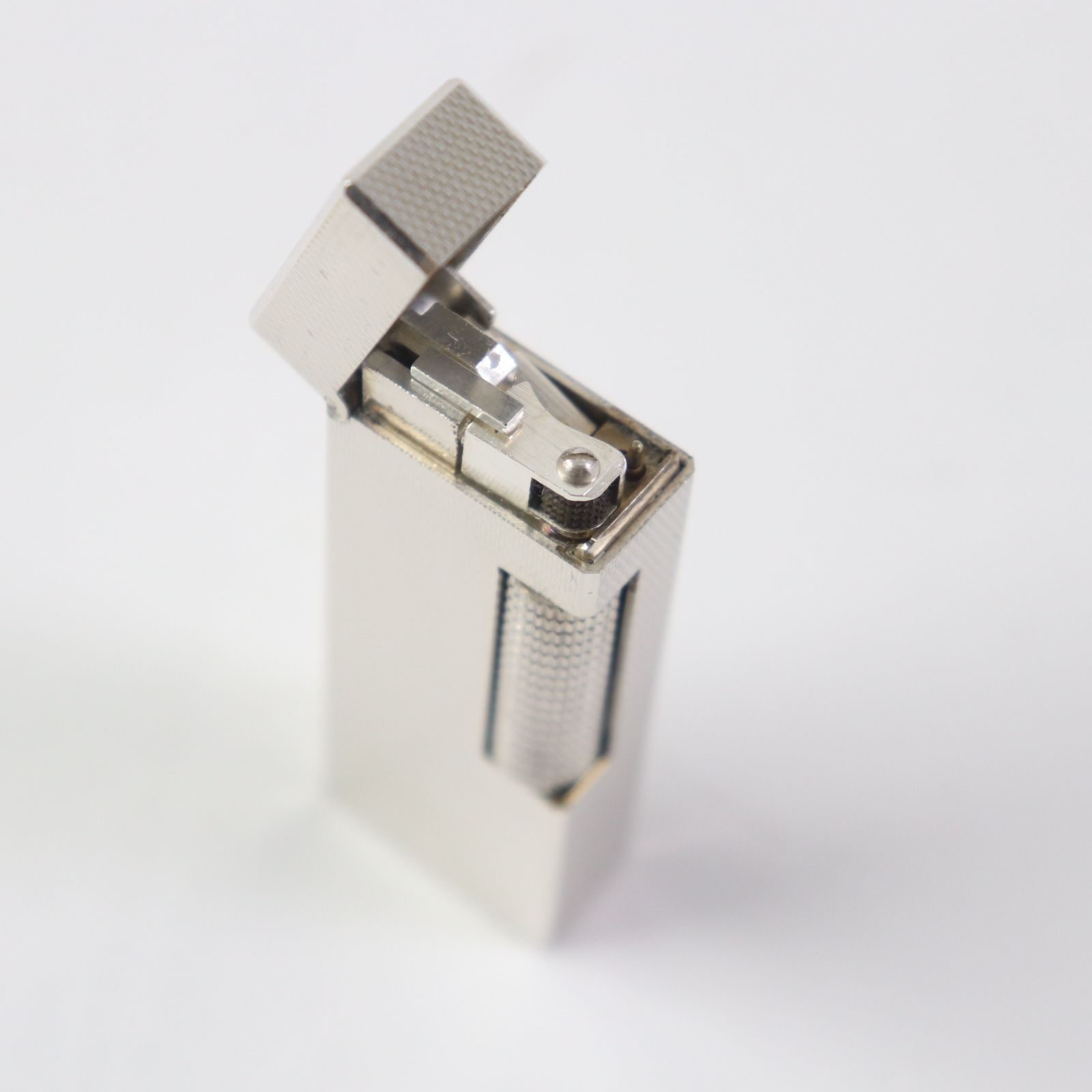 外装美品☆Dunhill ダンヒル スクエア 総柄 ローラー式 ガス ライター