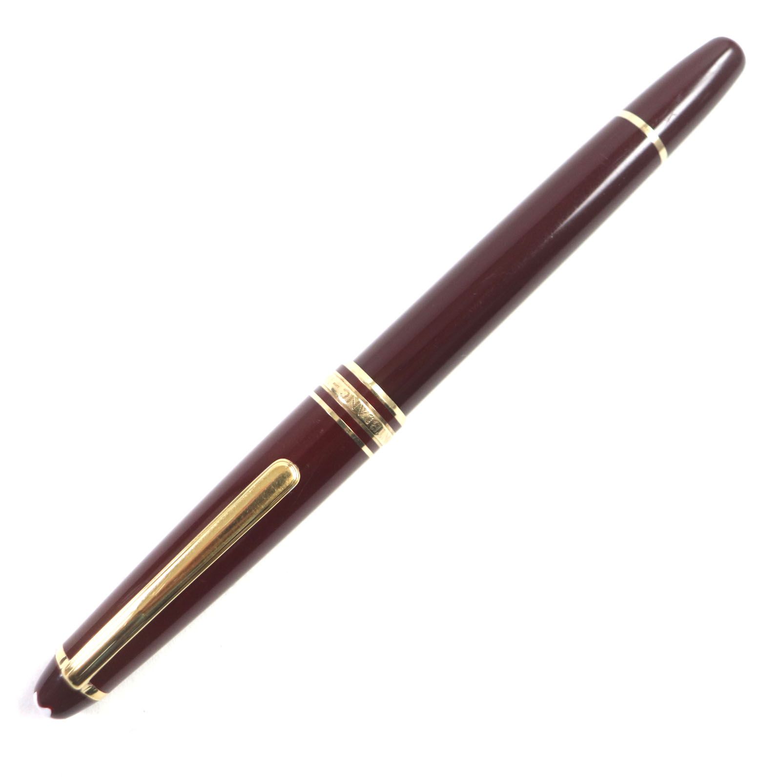 良品△MONTBLANC モンブラン マイスターシュテュック クラシック ペン先14K Fニブ ホワイトスター 万年筆 ボルドー ゴールド ドイツ製 メンズ 良品▽MONTBLANC モンブラン マイスターシュテュック クラシック ペン