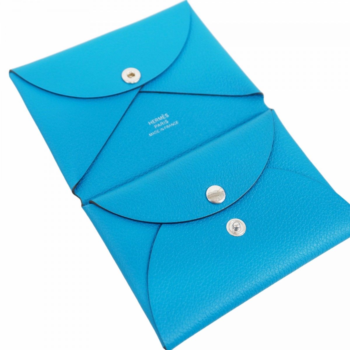 5of6610-h】エルメス カードケース カルヴィデュオ エバーカラー