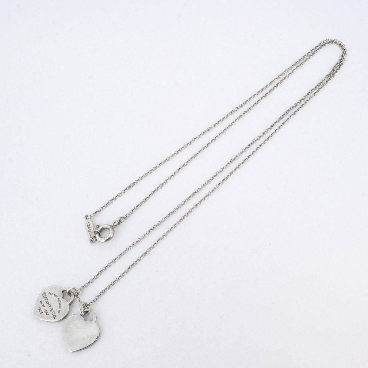 5job0667】ティファニー ネックレス リターントゥダブルハート