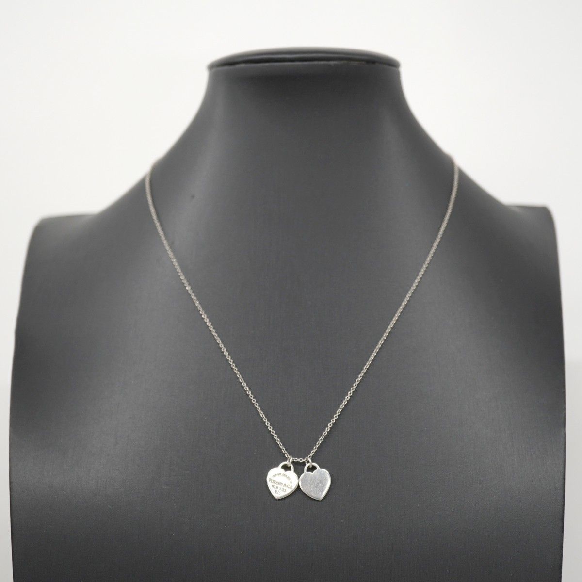 5job0667】ティファニー ネックレス リターントゥダブルハート