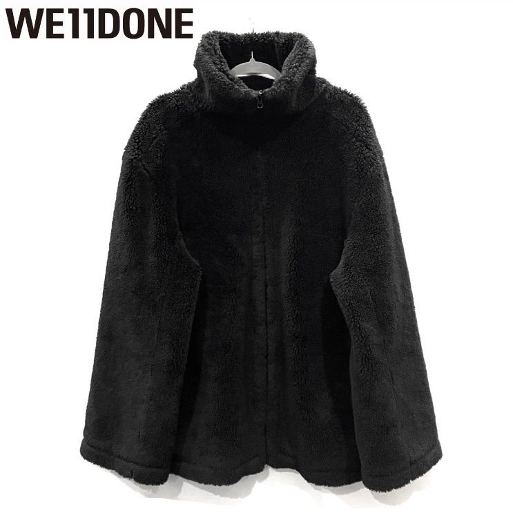 WE11DONE ウェルダン フリース ボア オーバーサイズ ダウン ジャケット 