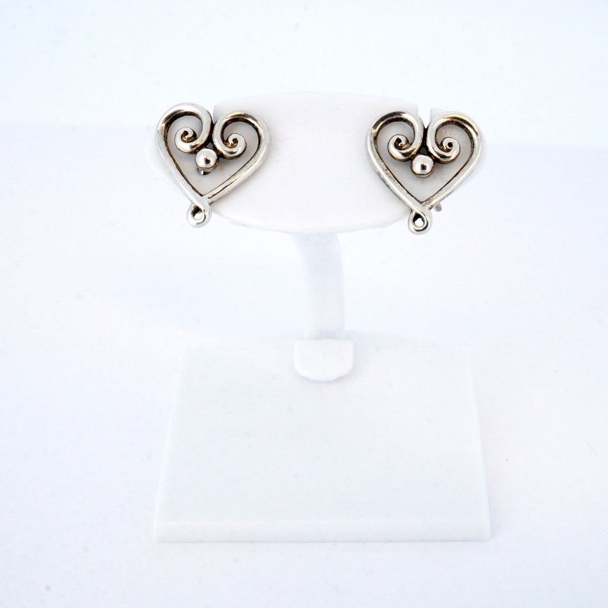 5job0672】ティファニー ピアス ヴェネチア/ゴルドーニハート シルバー