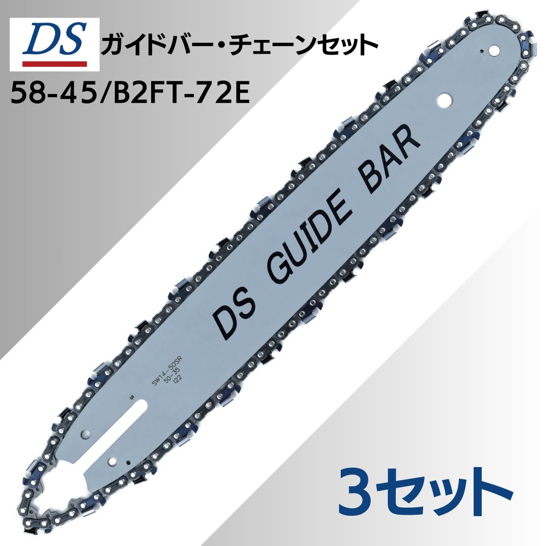 DSガイドバー58-45 DSソーチェーンB 2 FT-72 E
