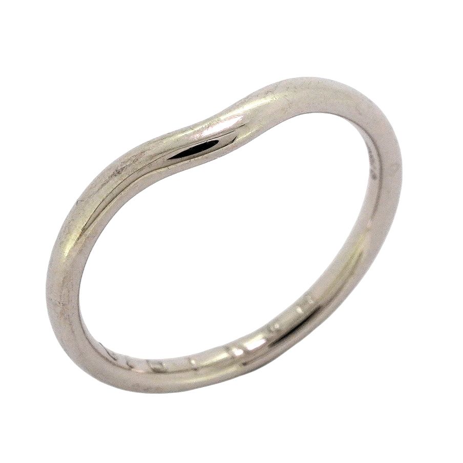 5 job 0696 ティファニー リング カーブドバンド Pt 950 プラチナ 16.5号 メンズ