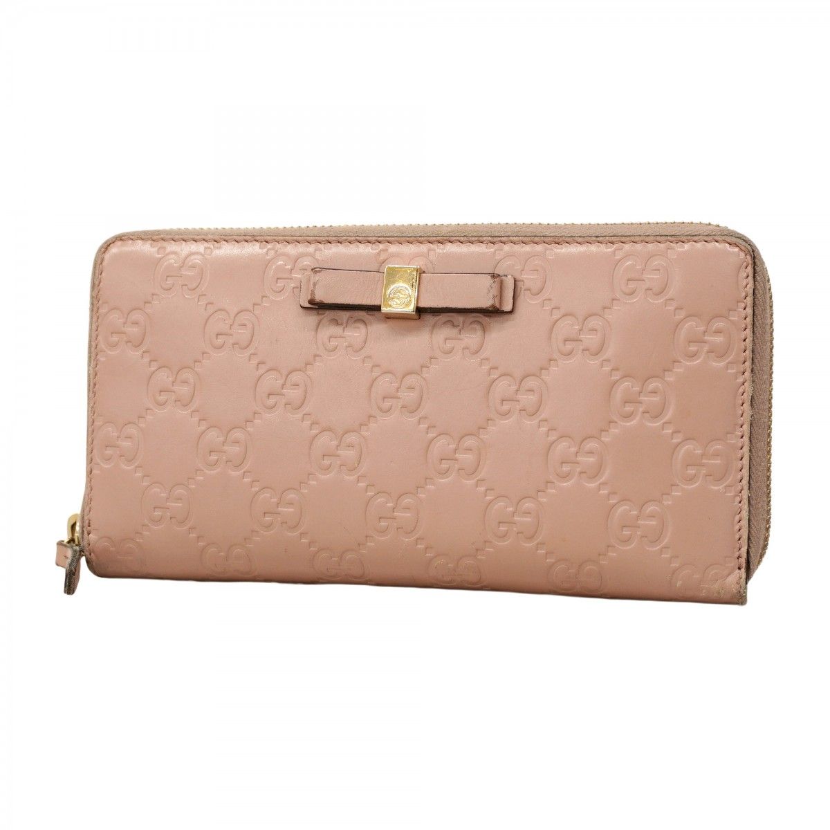 ★SALE【5pa0126】グッチ 長財布 グッチシマ 388680 レザー ピンク シャンパンゴールド金具【中古】レディース 5pa0126】グッチ 長財布 グッチシマ 388680 レザー ピンク シャンパン