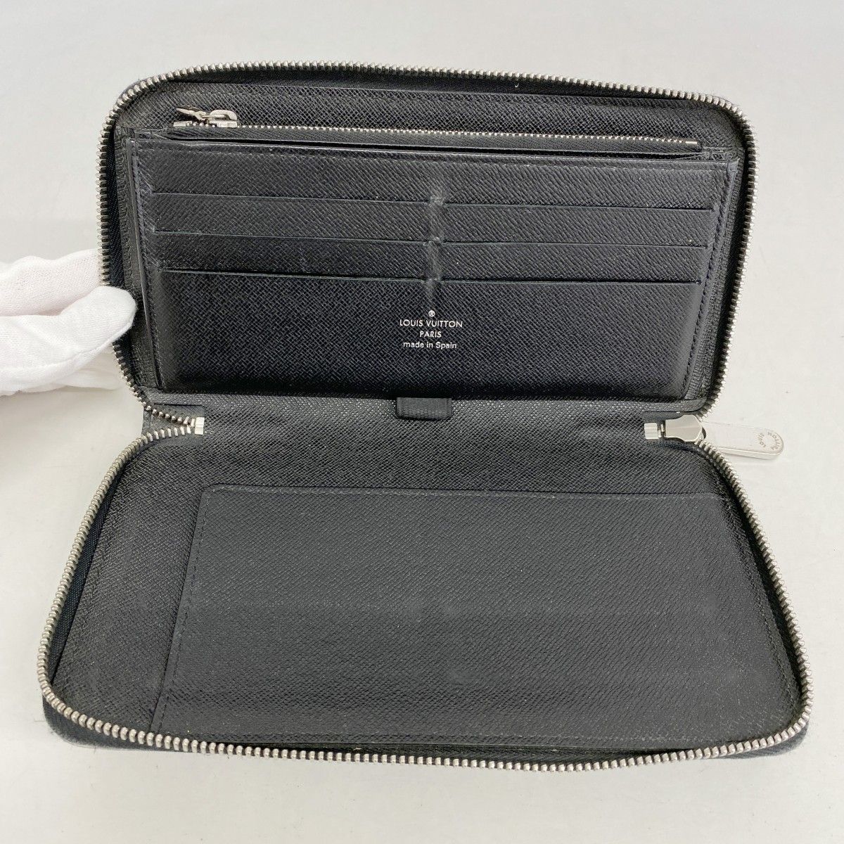 5of6540】ルイヴィトン 長財布 ダミエ・グラフィット ジッピー