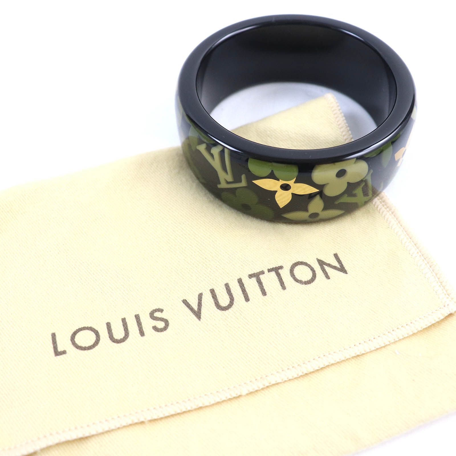 【極美品】 LOUIS VUITTON ルイヴィトン バングル モノグラム 美品△LOUIS VUITTON ルイヴィトン M65638 ブラスレファランドール LV