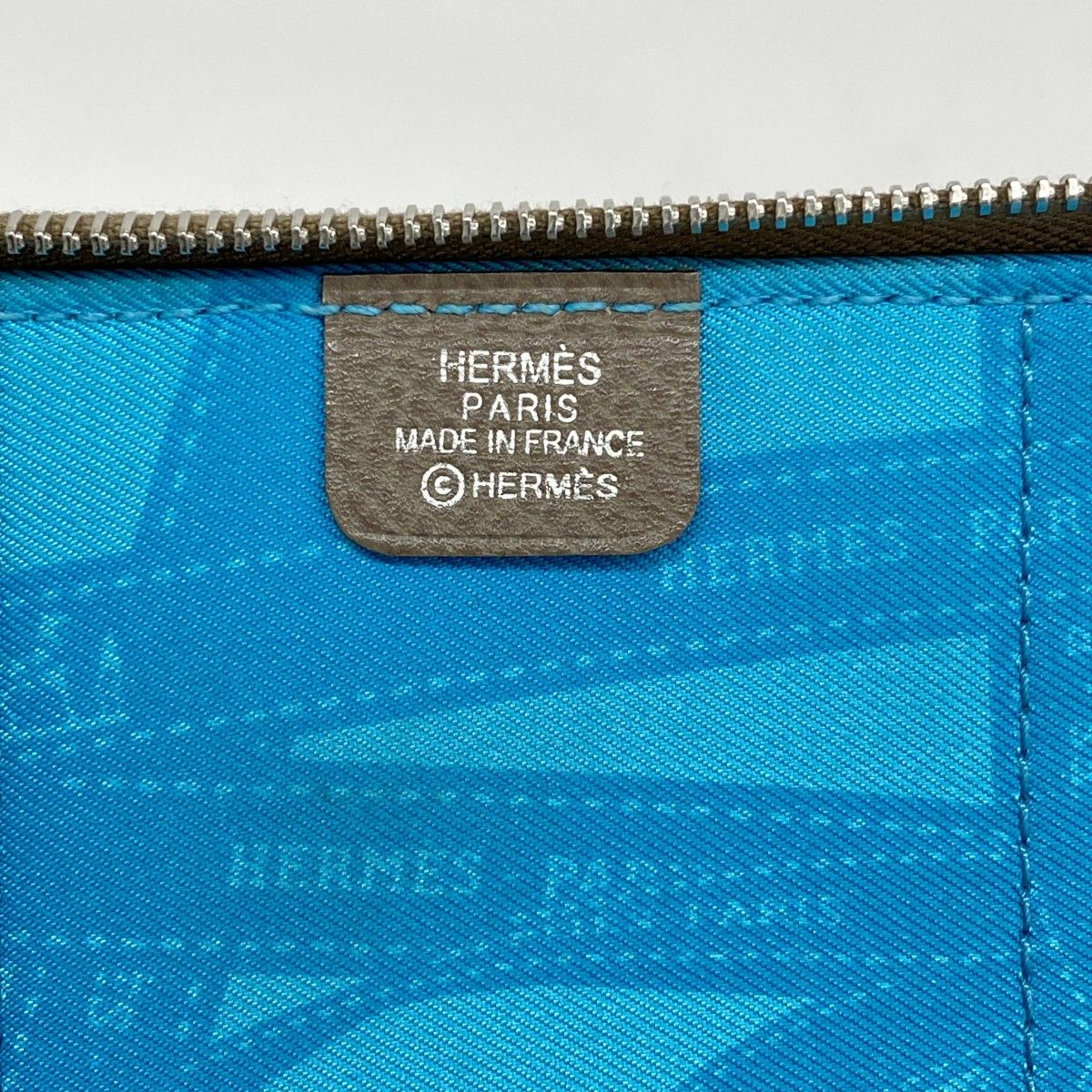  5 pa 0017 エルメス 手帳カバー アジェンダジップシルクイン ヴォーエプソン エトゥープ シルバー金具 O刻印 メンズ レディース ユニセックス ワゴン 手帳 手帳 日記 家計簿