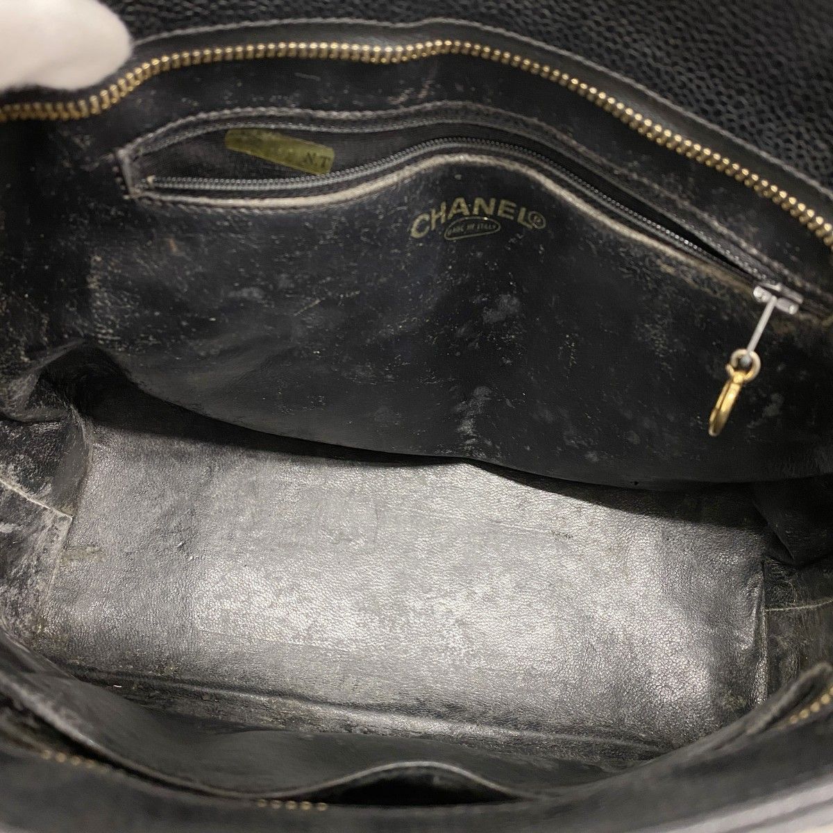 5pa0186-h】シャネル トートバッグ 復刻トート キャビアスキン