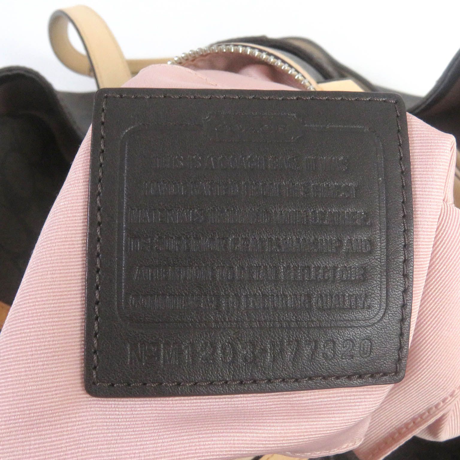 美品□COACH コーチ F77320 シグネチャー ロゴ総柄 2WAY レザー