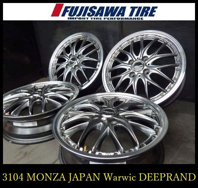 3104 B MONZA JAPAN Warwic 15 x 4 5 J 4穴 PCD 100 45 4本