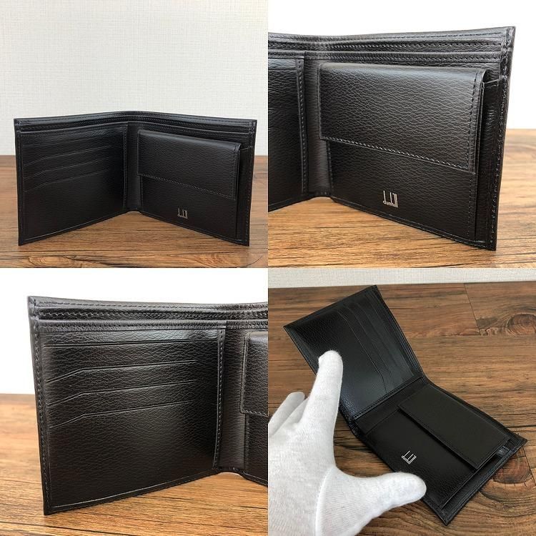 21 ☆送料込み☆ 極美品 dunhill 二つ折り財布 こげ茶系 - メルカリ
