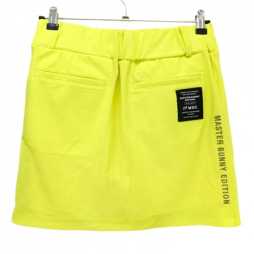 超美品】マスターバニー スカート 蛍光イエロー ストライプ地模様