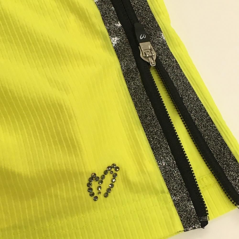 超美品】マスターバニー スカート 蛍光イエロー ストライプ地模様