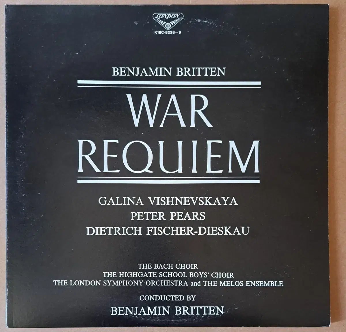 LP ベンジャミン ブリトン 戦争 リクイエム WAR REQUIEM