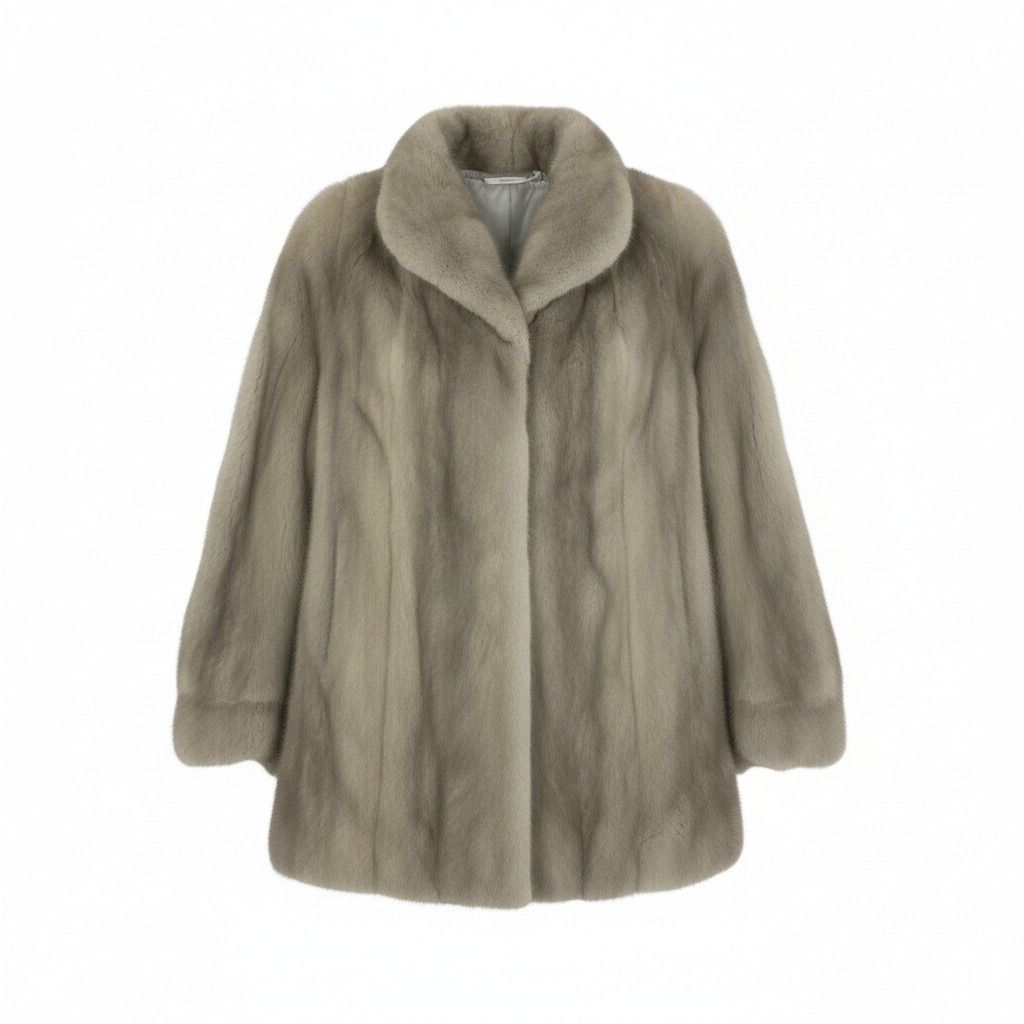 49L4 SAGA MINK サガミンク 銀サガ サファイアミンク セミロングコート