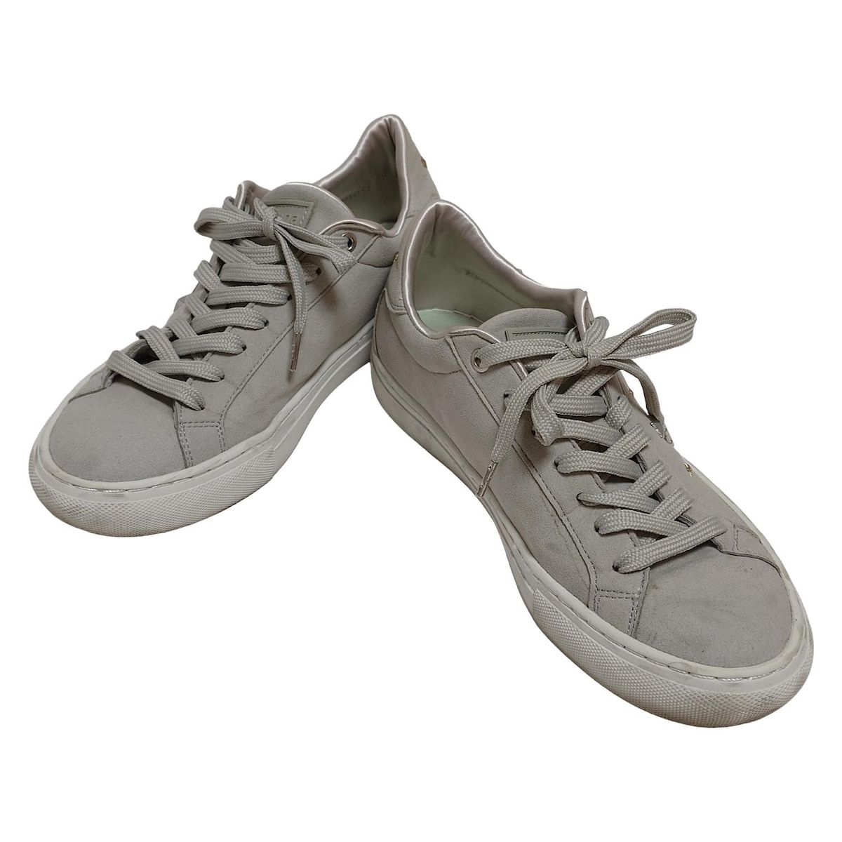 DIANA ダイアナ スニーカー 23.5 レディース - ライトグレー スタッズ スター 星