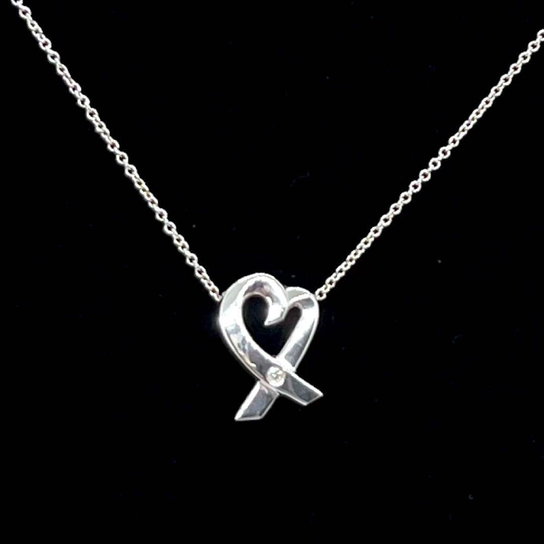 美品☆Tiffany & Co. ティファニー ネックレス ラビングハート 1P