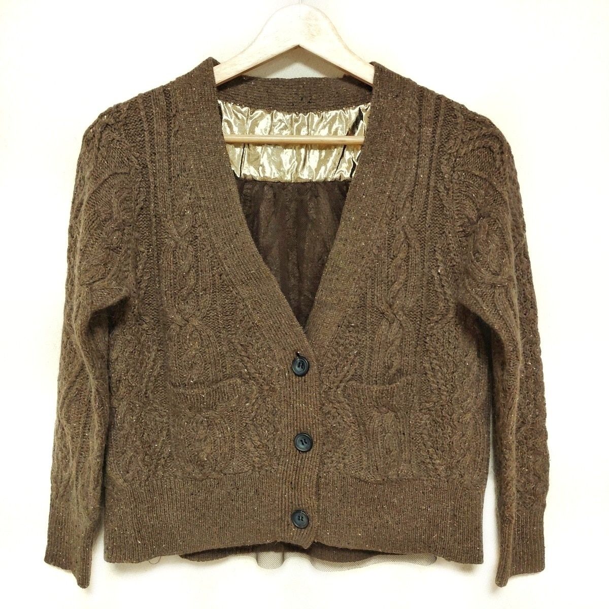 sacai 変形カーディガン クリーム サイズ1 sacai（サカイ