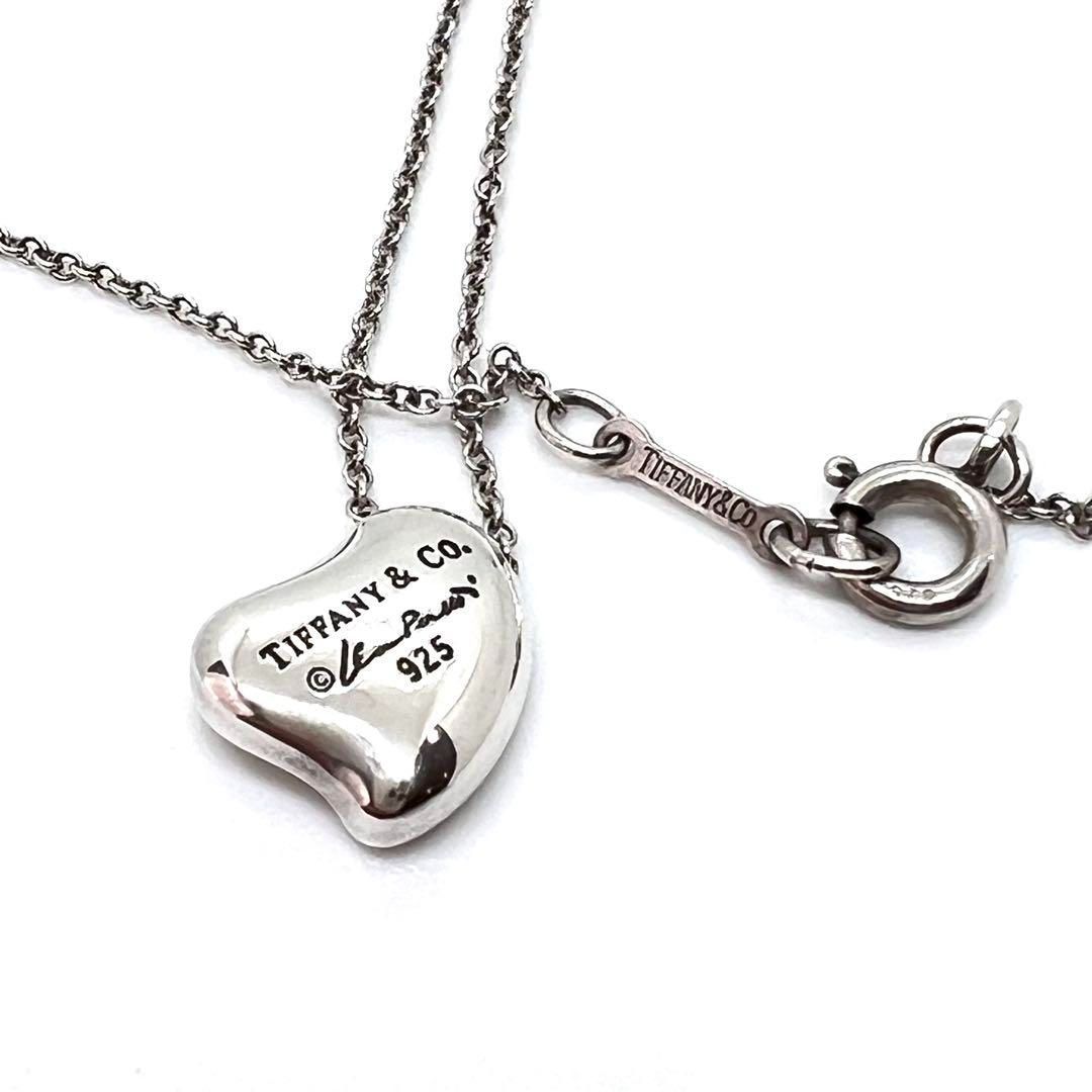 美品☆ Tiffany & Co. ティファニー ネックレス フルハート カーブド