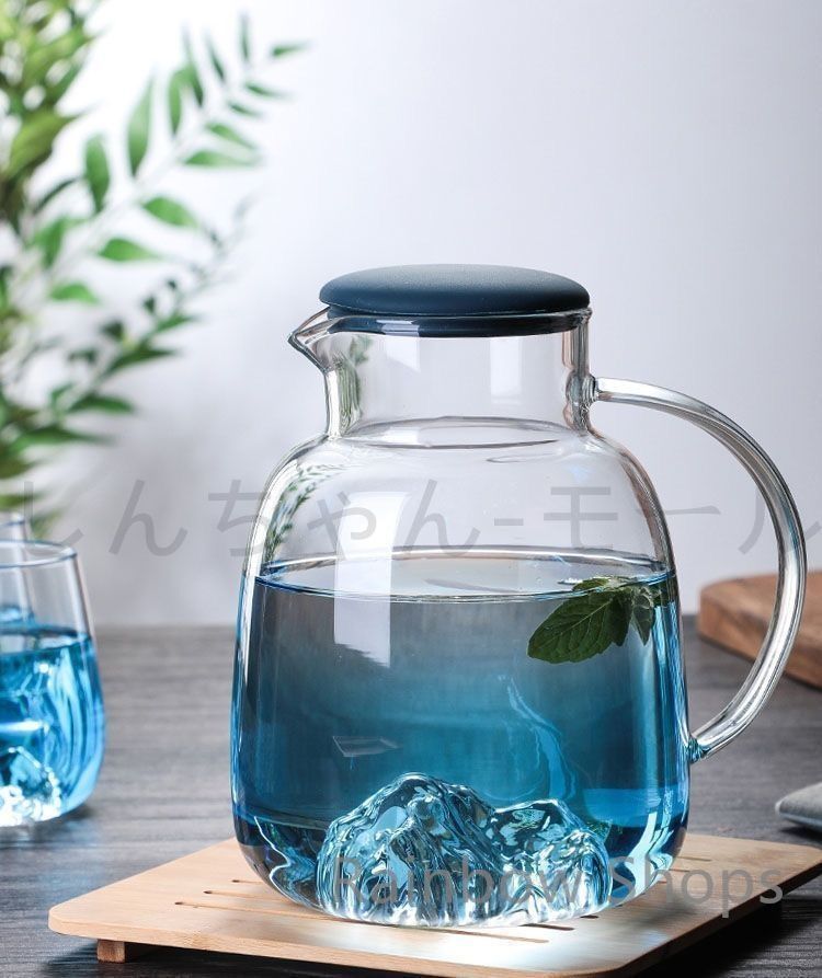 新品未使用】【3点セット】ガラス急須 ガラス製ポット☆耐熱ガラス☆直