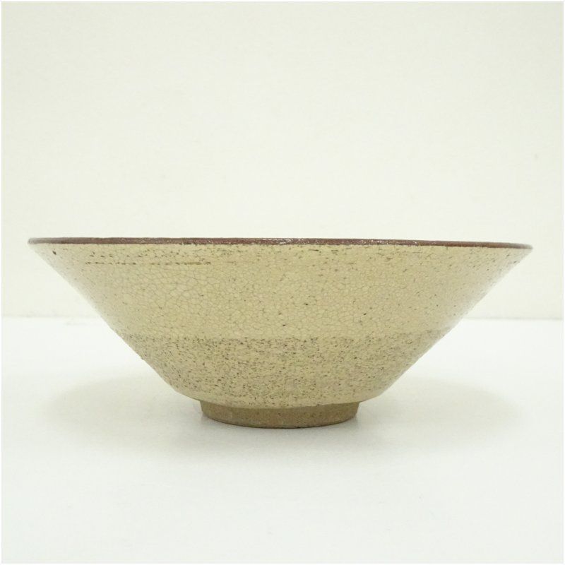 瀬戸唐津　平茶碗 松本鉄山造 瀬戸唐津平茶碗（共箱） 茶道 抹茶 おしゃれ 抹茶茶碗 抹茶