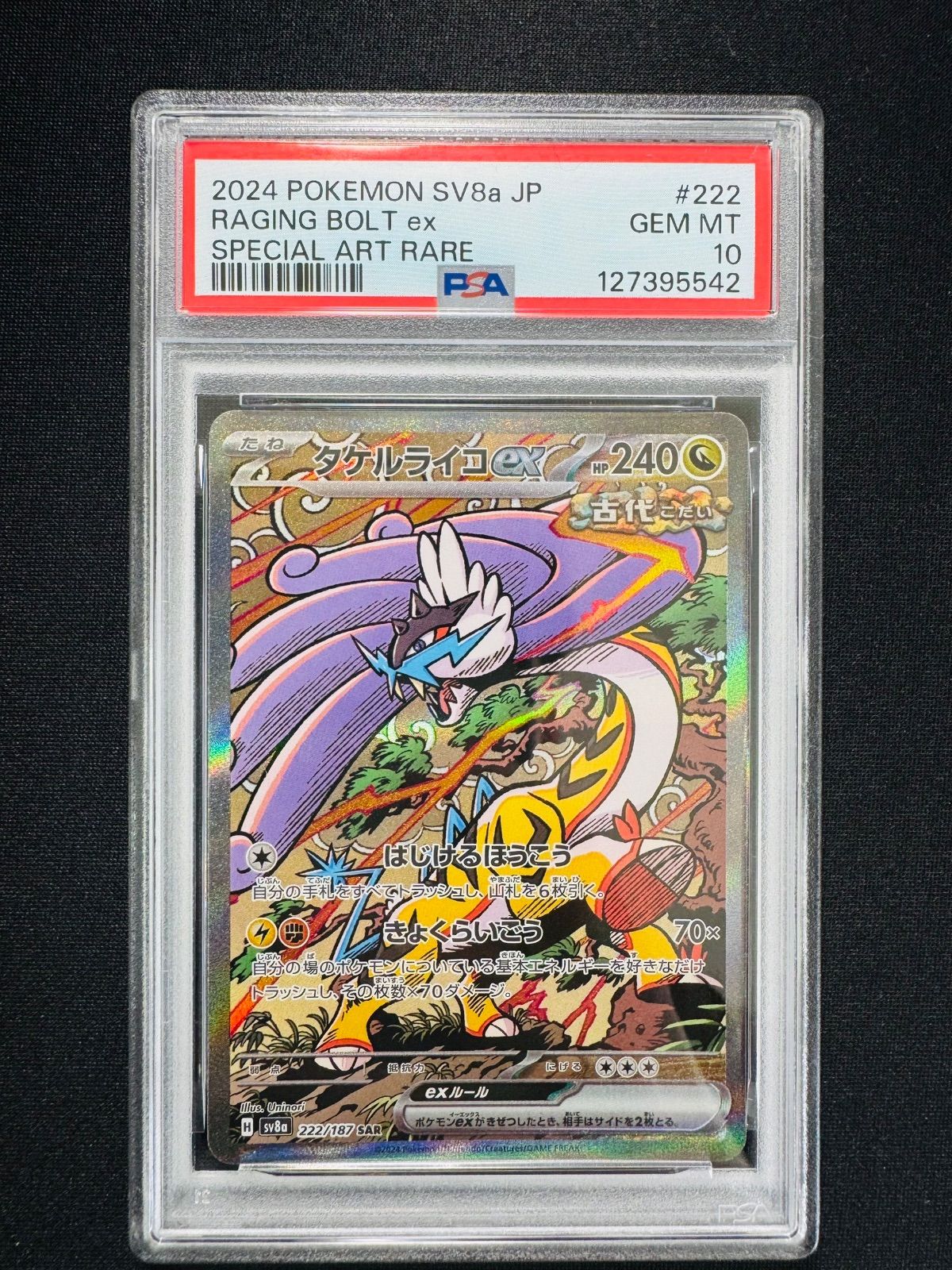 PSA10】タケルライコex SAR テラスタルフェスex 222/187 - メルカリ