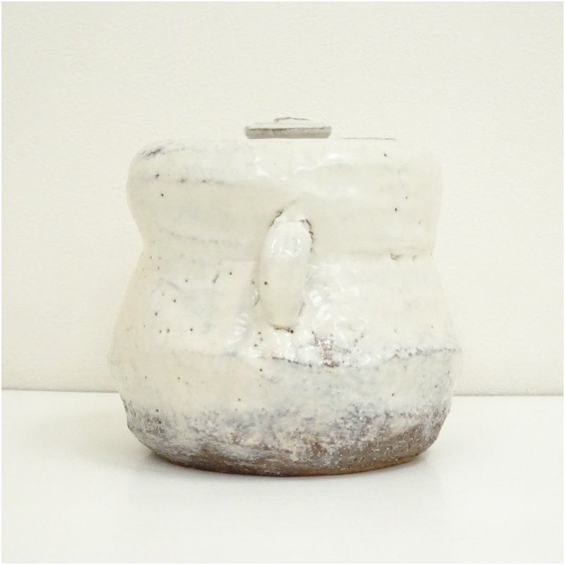 萩焼 宇田川聖谷造 耳付水指（共箱） 水指し 茶道 茶道具 おしゃれ