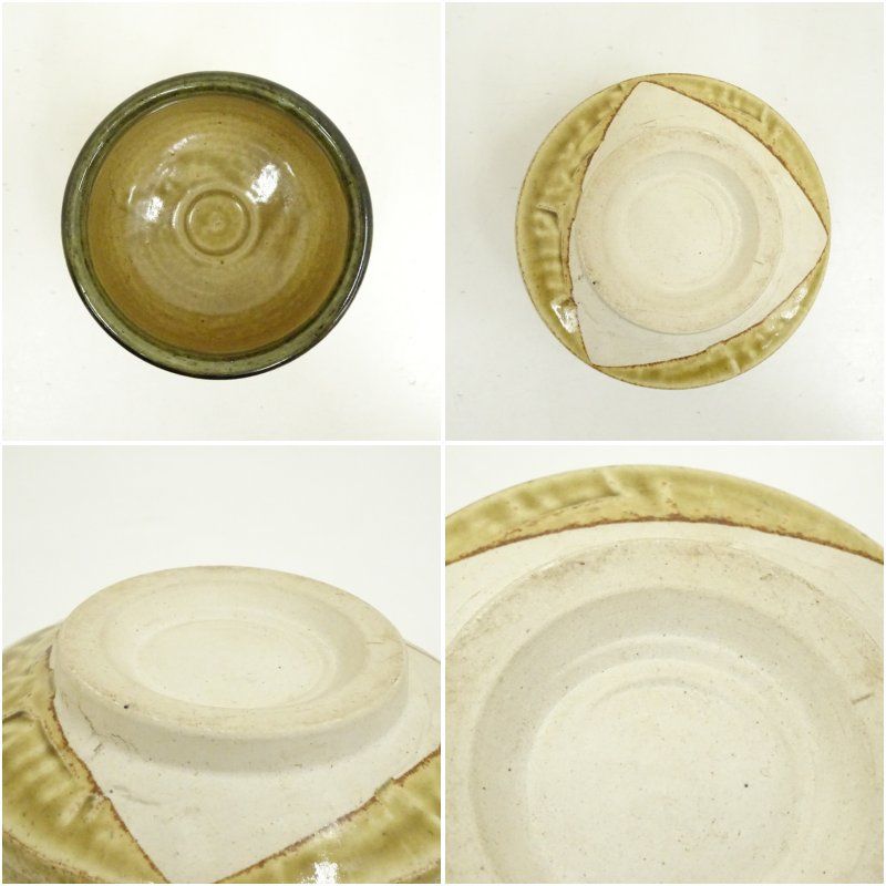 作家物 黄瀬戸茶碗 茶道 抹茶 おしゃれ 抹茶茶碗 抹茶碗 和食器 レトロ