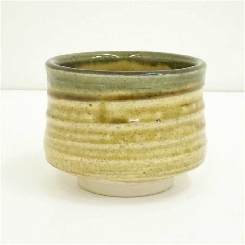 作家物 黄瀬戸茶碗 茶道 抹茶 おしゃれ 抹茶茶碗 抹茶碗 和食器 レトロ