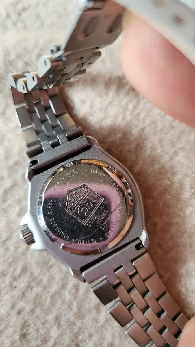  タグ ホイヤー グリーンベゼル スチール レディース ウォッチ 金属ベルト 時計